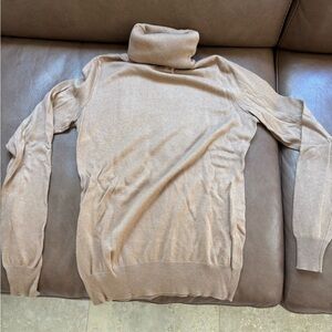 Tan Turtleneck Sweater